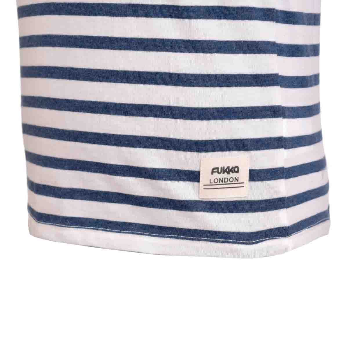 Playera Manga Corta con Cuello Henley Fukka