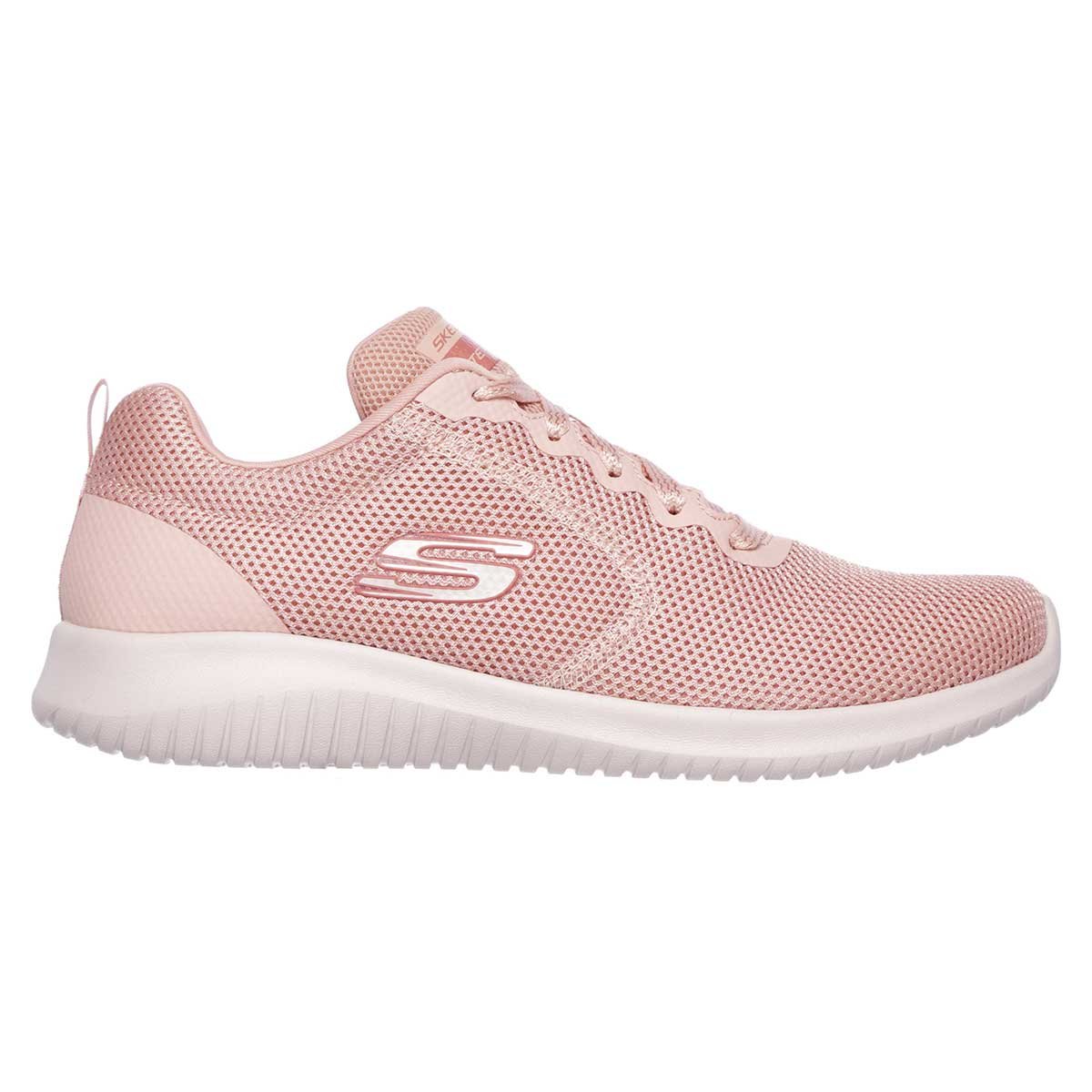 Tenis Liso Suela Blanca Skechers