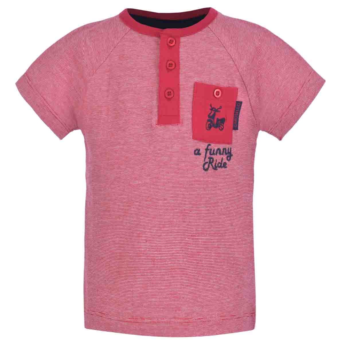 Playera a Rayas Manga Corta para Niño Carosello