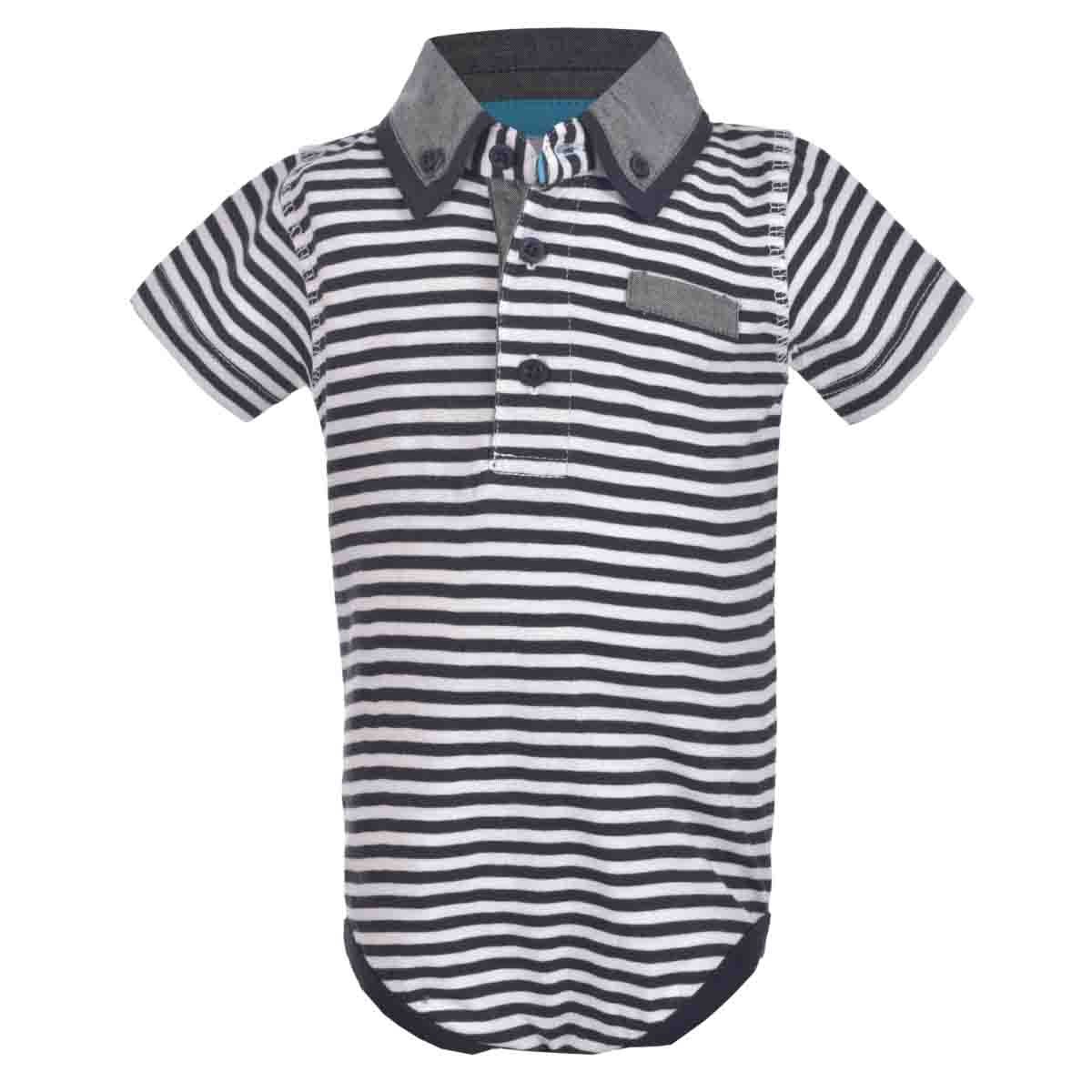 Body Polo Manga Corta a Rayas para para Niño Carosello