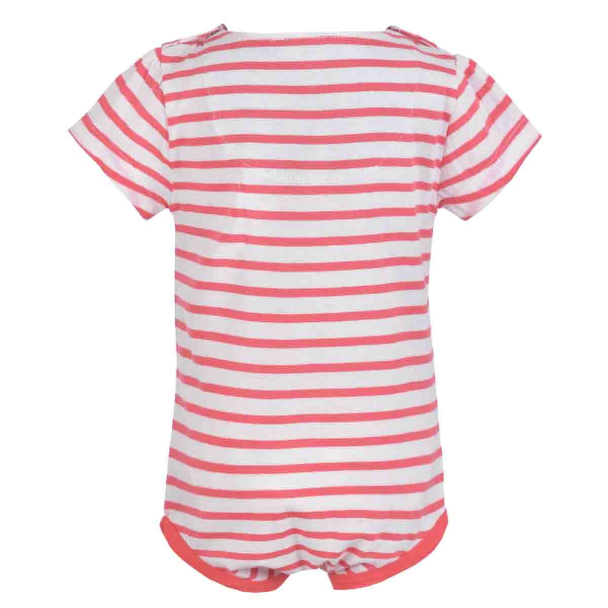 Body Manga Corta Rayas para Niña Carosello
