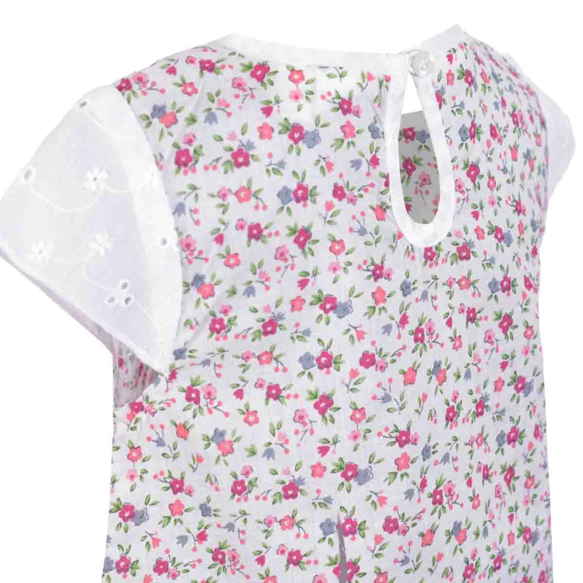 Blusa Manga Corta Estampada Flores Carosello Ver18-46