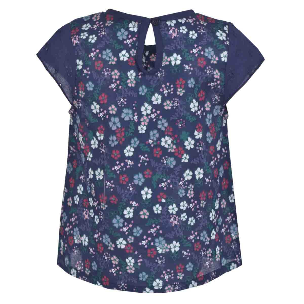 Blusa Manga Corta Estampada Flores Carosello Ver18-46