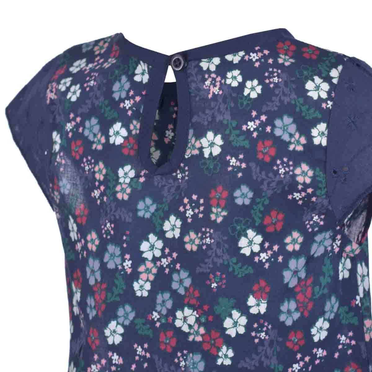 Blusa Manga Corta Estampada Flores Carosello Ver18-46