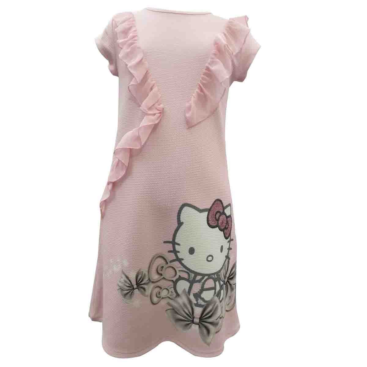 Vestido Manga Corta Hello Kitty