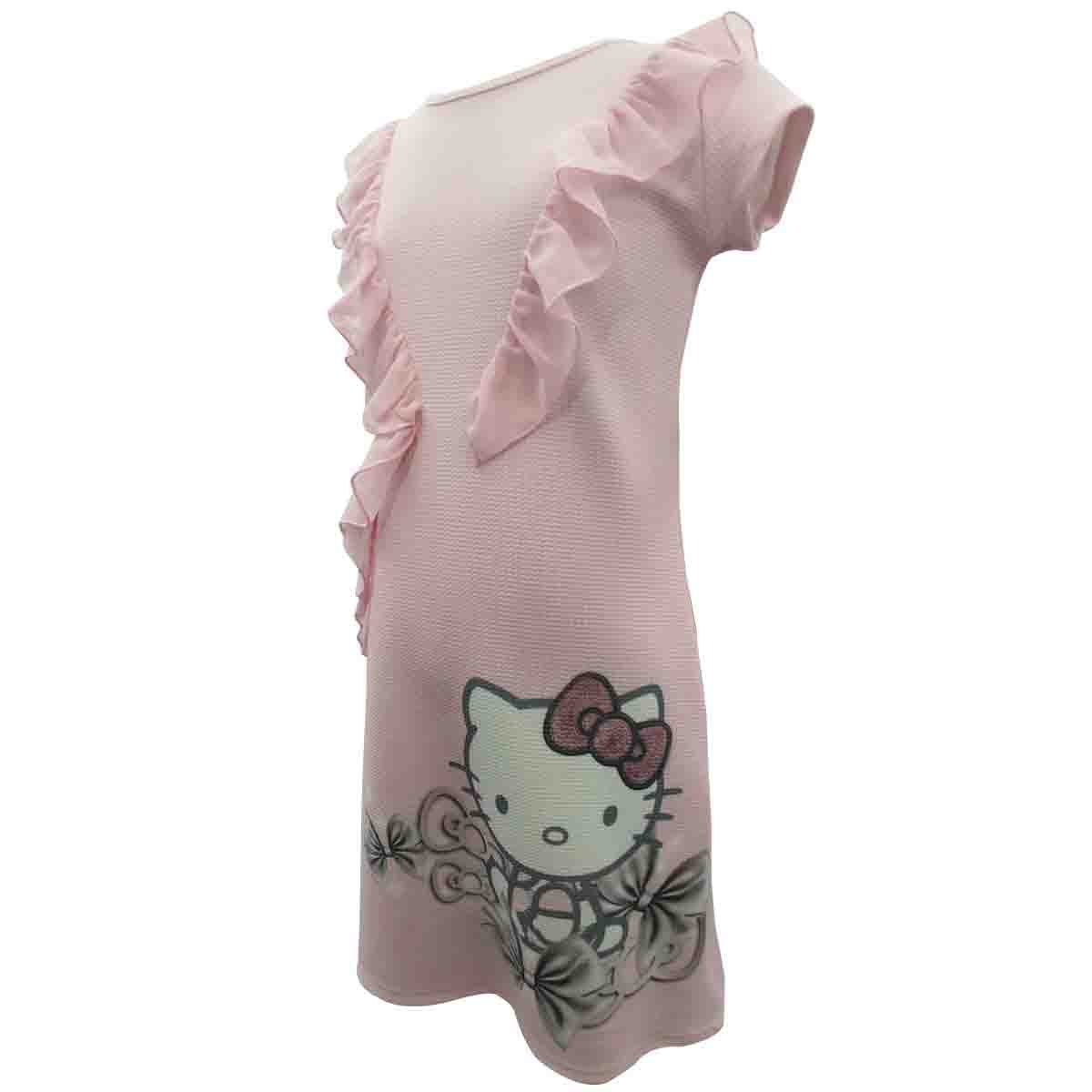 Vestido Manga Corta Hello Kitty