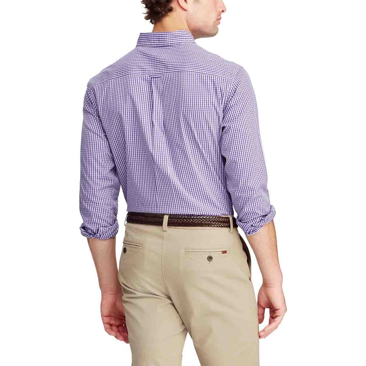Camisa Slim Manga Larga Color Morado Chaps