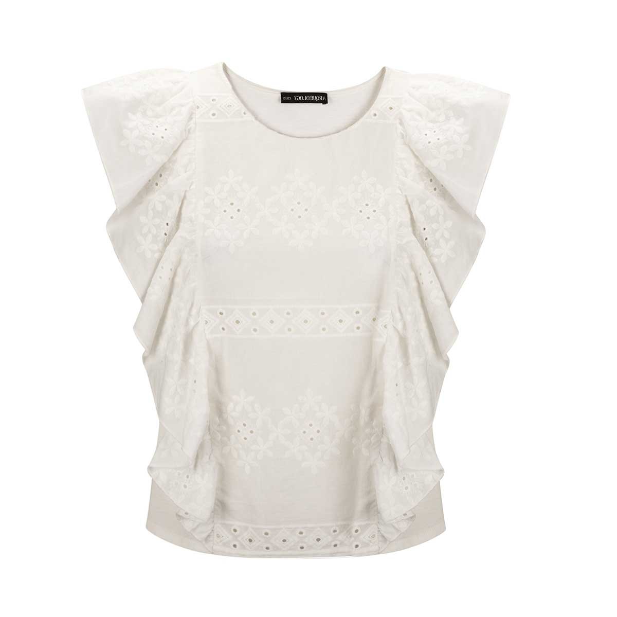 Blusa Sin Mangas con Bordado Arqueology