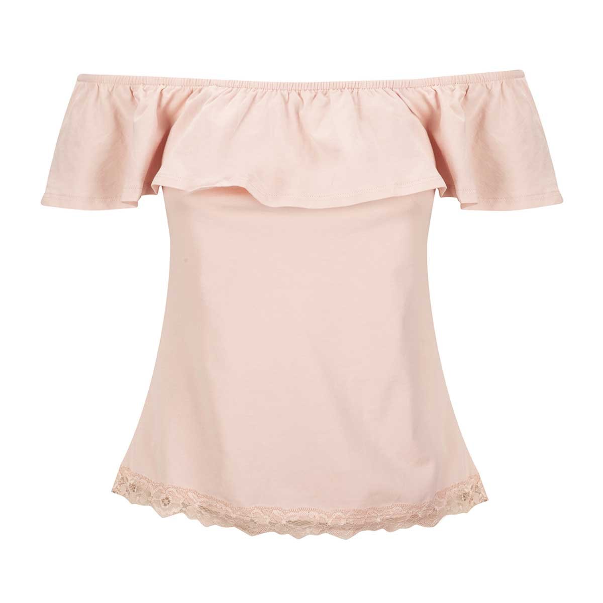 Blusa Sin Hombros con Olan Arqueology