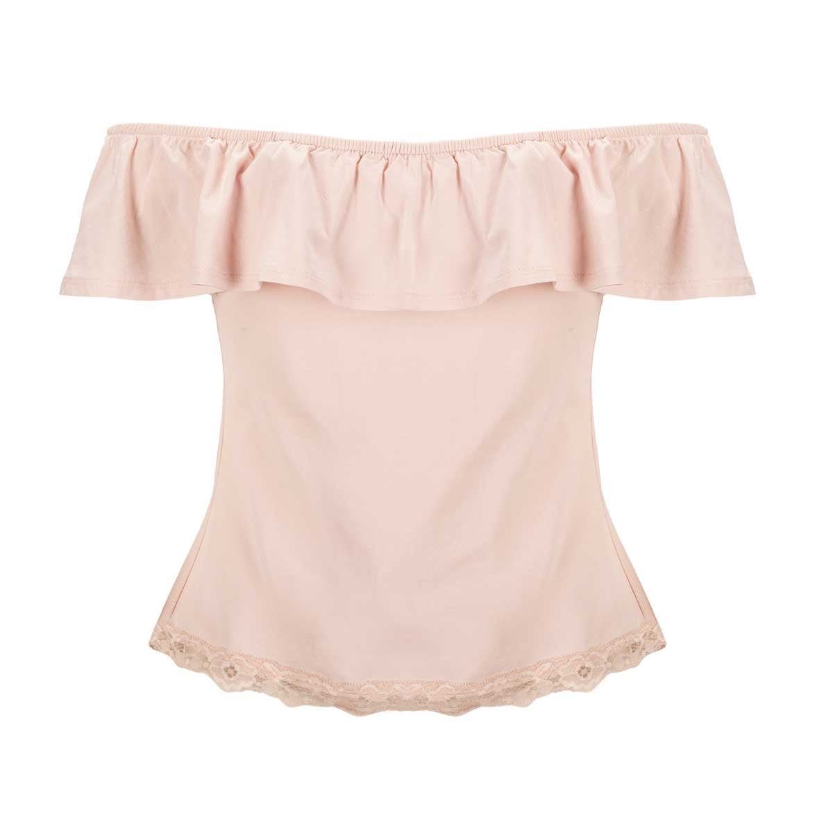 Blusa Sin Hombros con Olan Arqueology