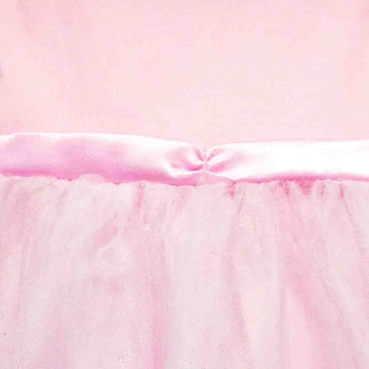 Vestido de Licra Y Mesh con Aplique Barbie