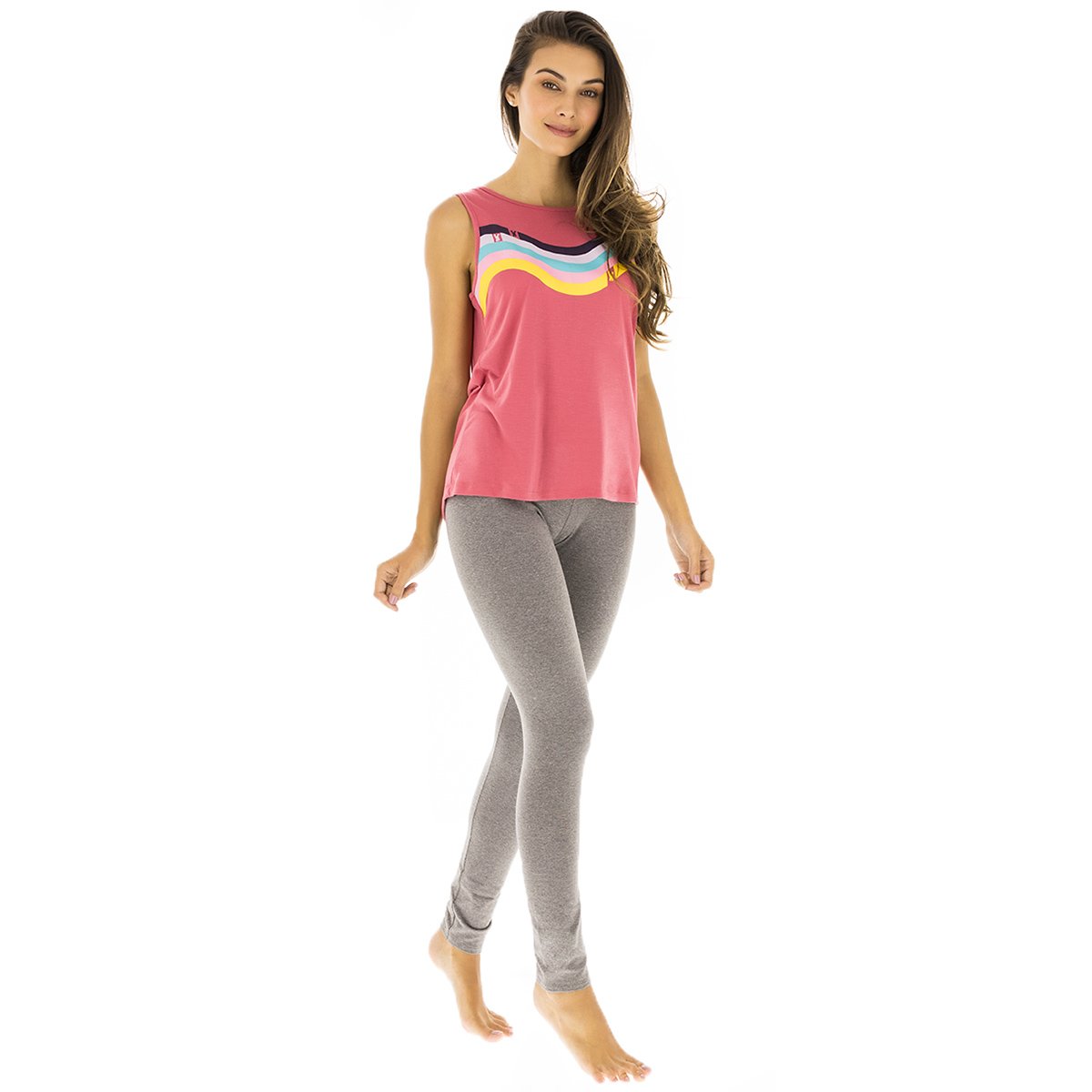Pijama Camisa y Leggings Tops &amp; Bottoms
