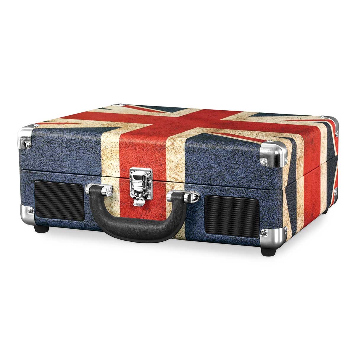 Reproductor Discos de Maleta Bandera Uk Victrola