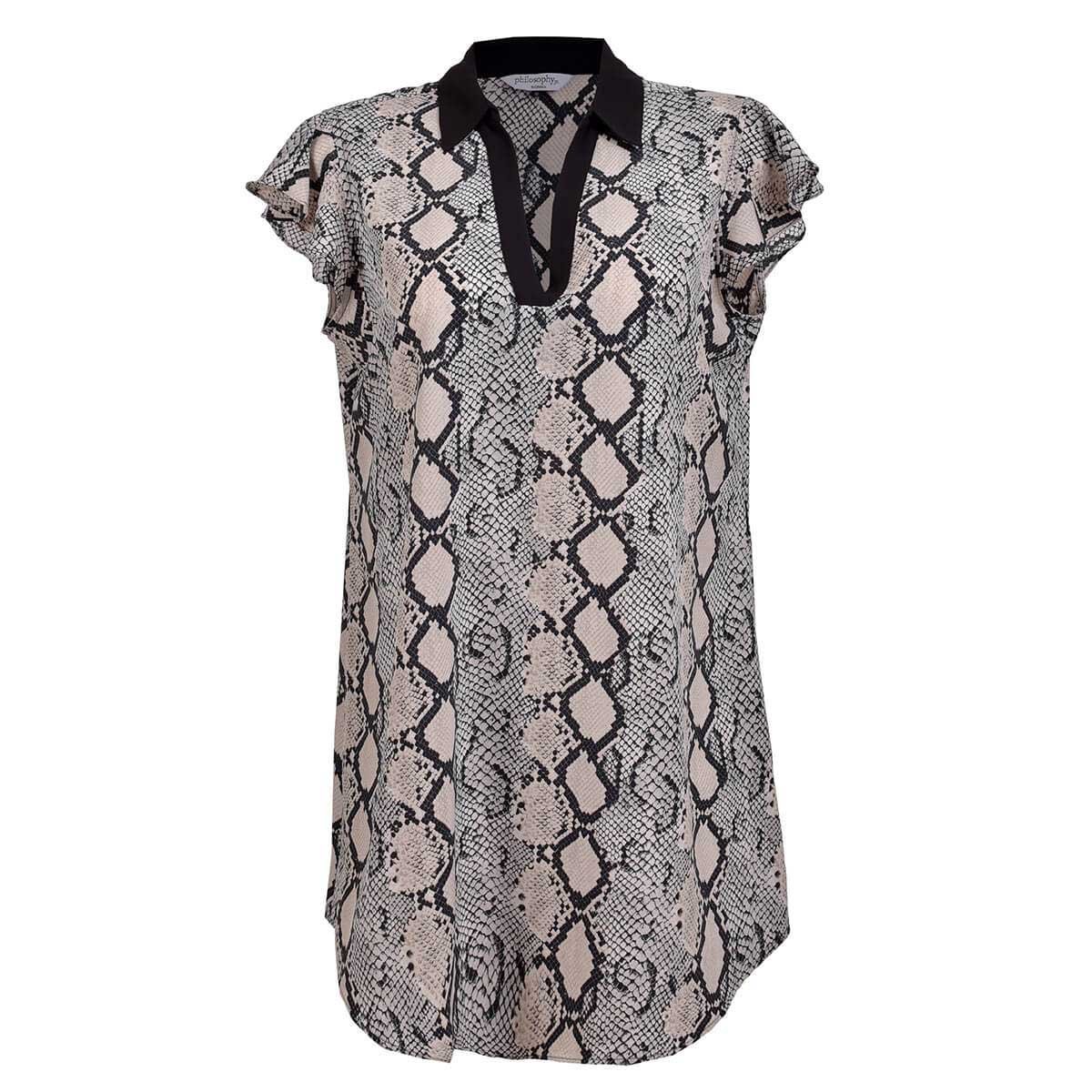 Blusa con Cinturón Estampado de Emily Philosophy Jr Woman
