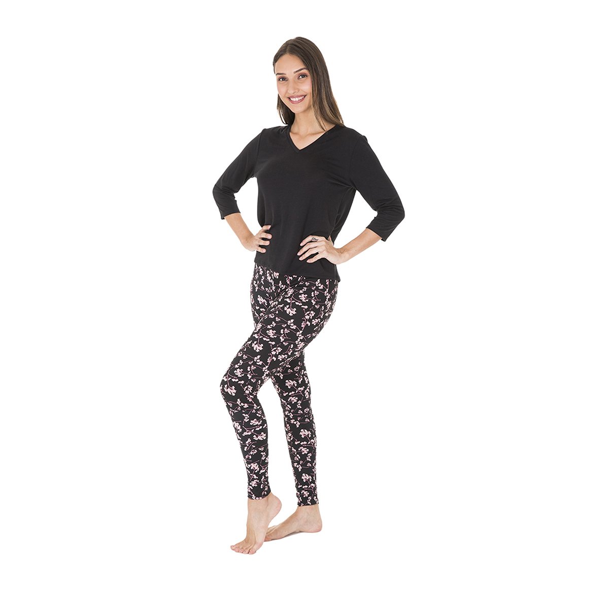 Pijama con Leggings Estampados Skiny