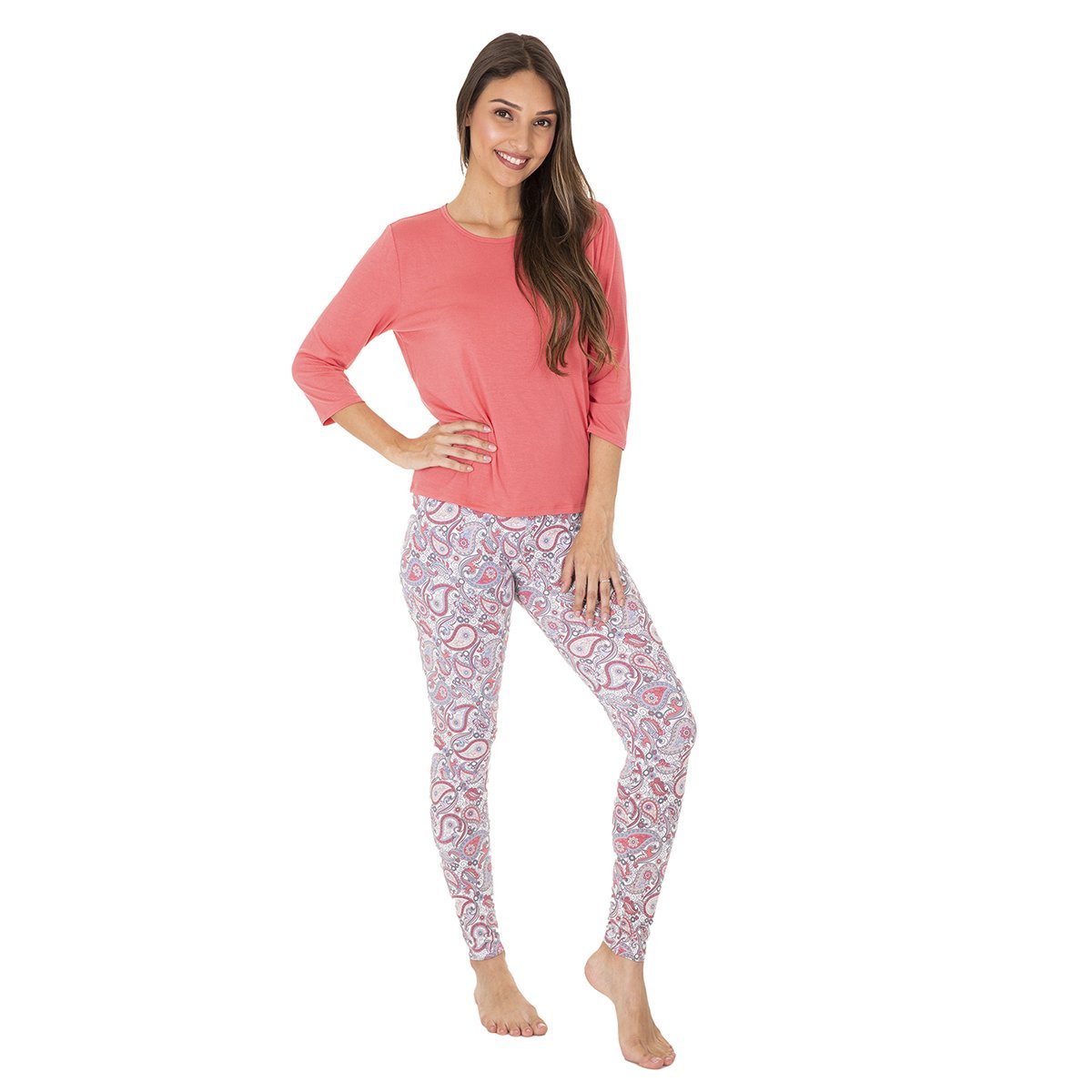 Pijama Colorida con Leggings Skiny