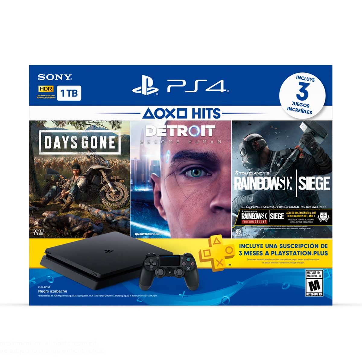 Consola Ps4 1Tb Ps Hits 5