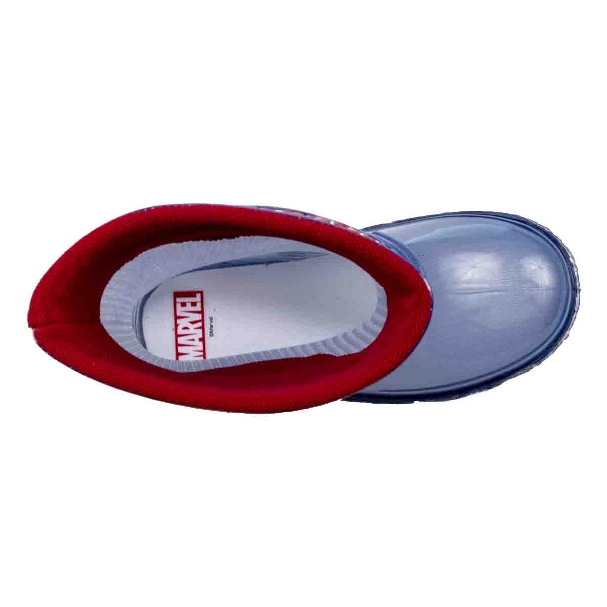 Bota de Lluvia con Luces Capitan America Bubble Gummers para Niño