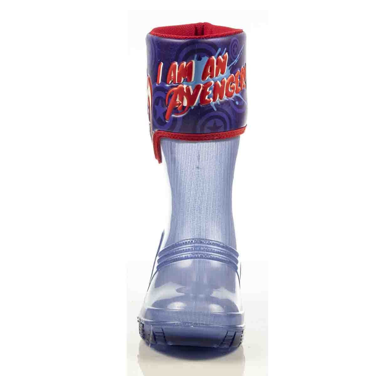 Bota de Lluvia con Luces Capitan America Bubble Gummers para Niño