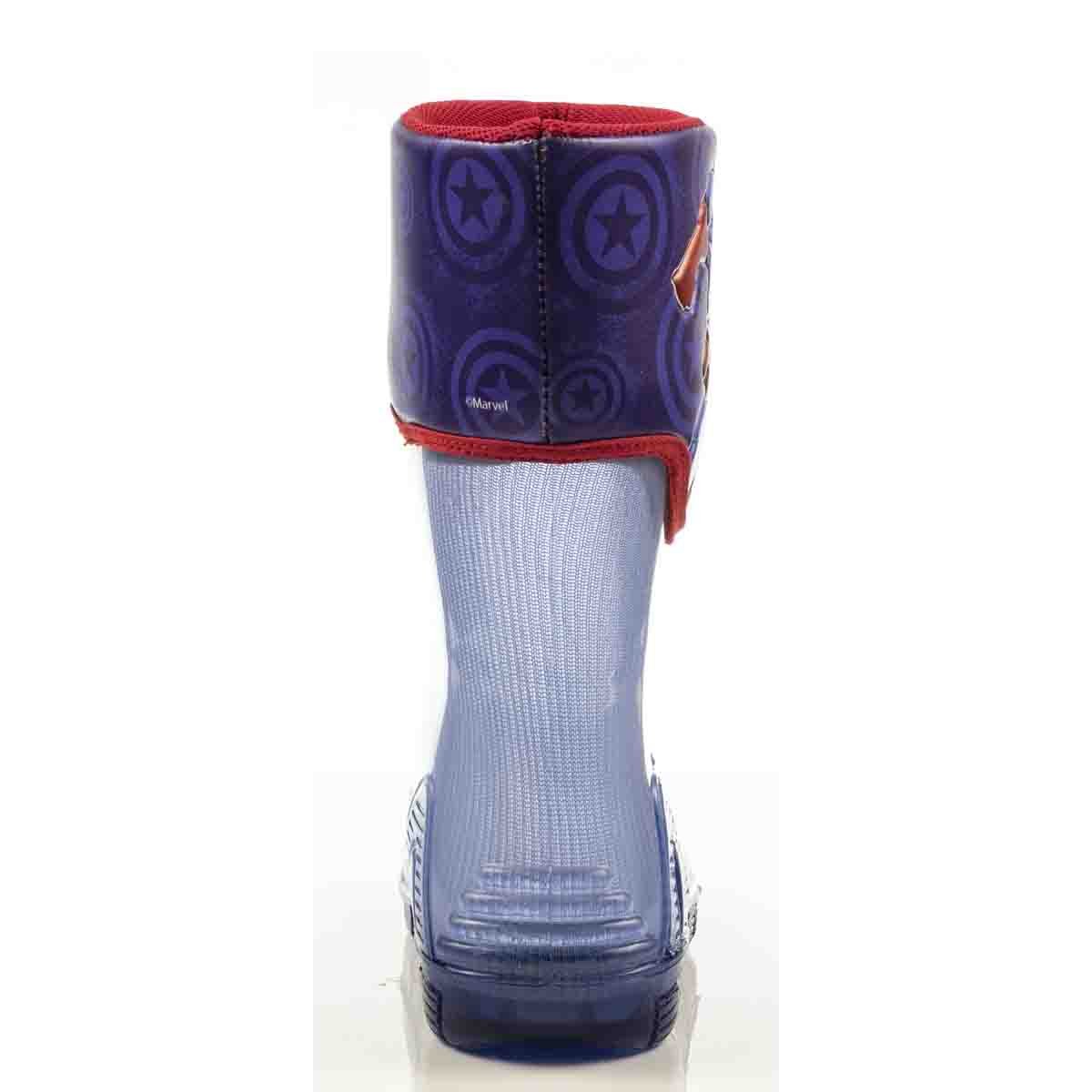 Bota de Lluvia con Luces Capitan America Bubble Gummers para Niño