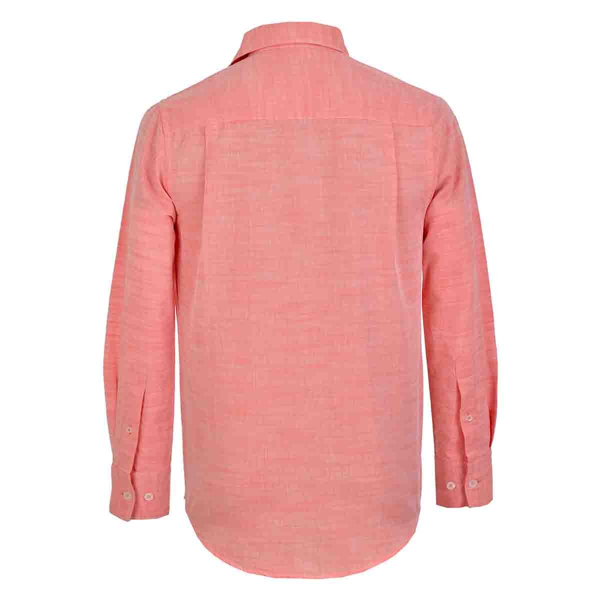 Camisa Manga Larga Color Naranja Alx para Caballero
