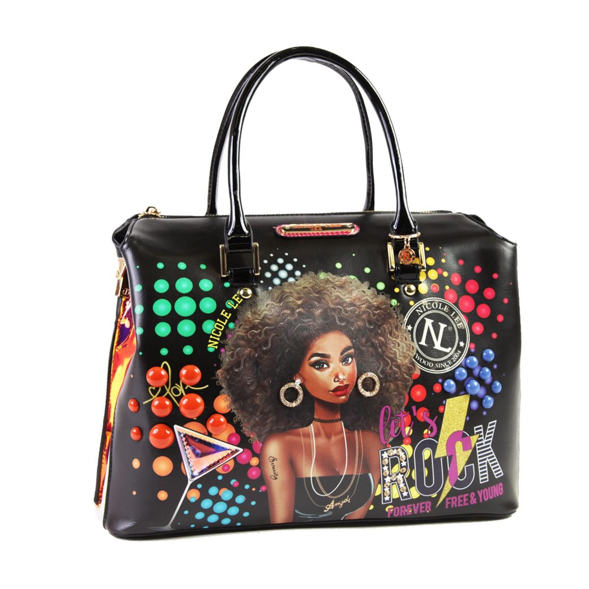 Bolso Tote con Aplicaciones Nicole Lee