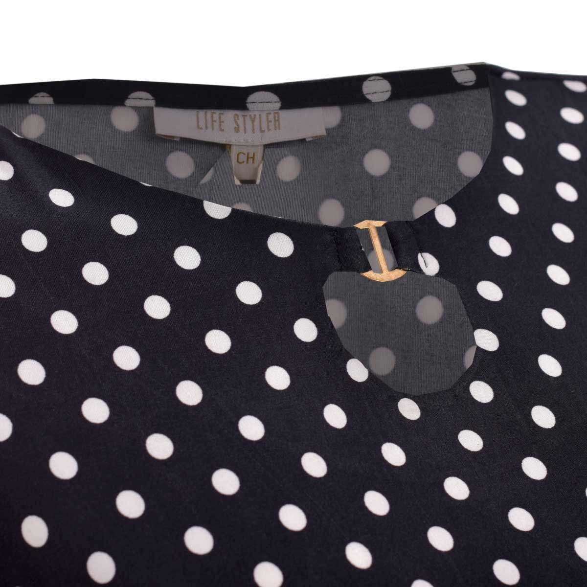 Blusa Escote Redondo con Abertura Life Styler