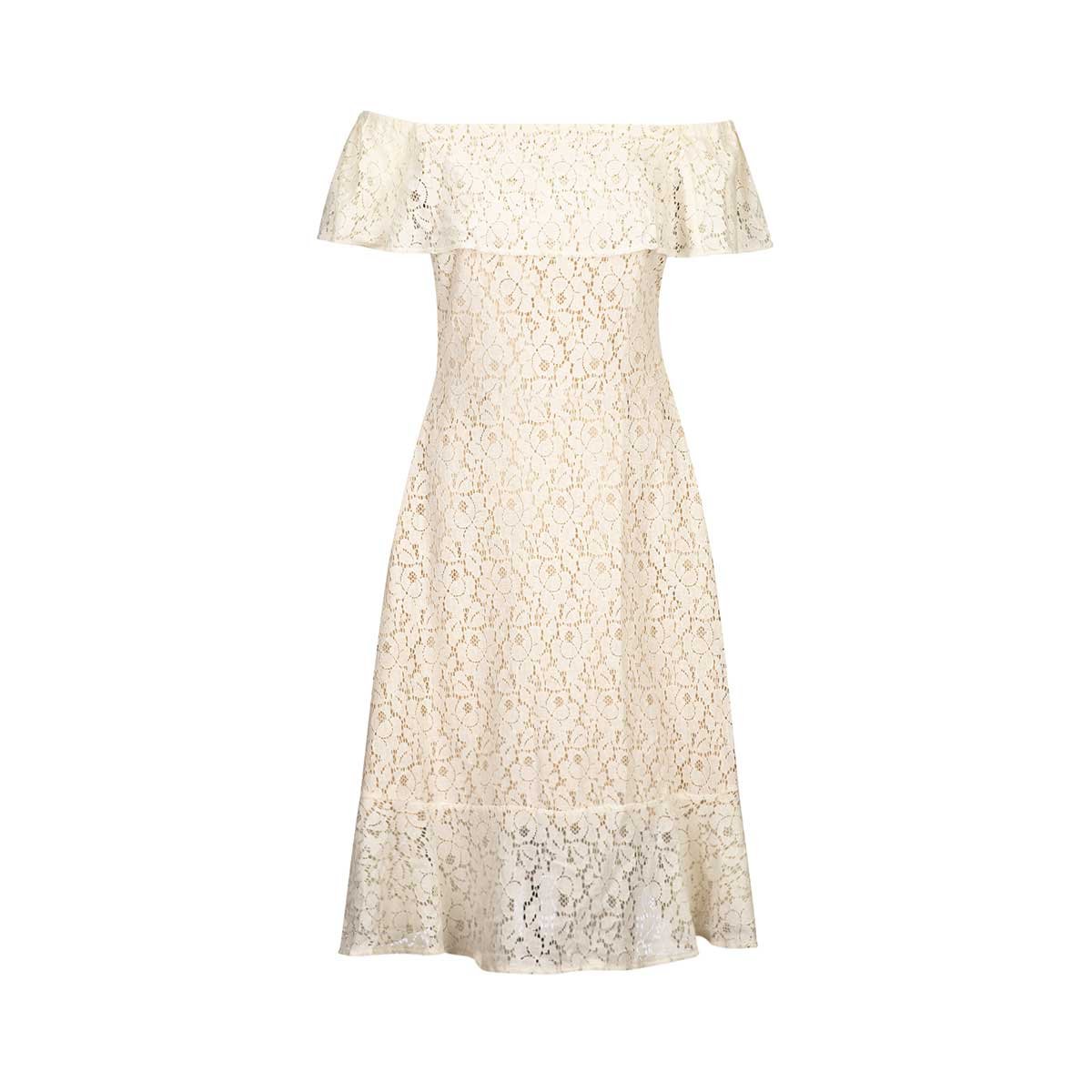 Vestido Corto de Encaje con Olan Life Styler