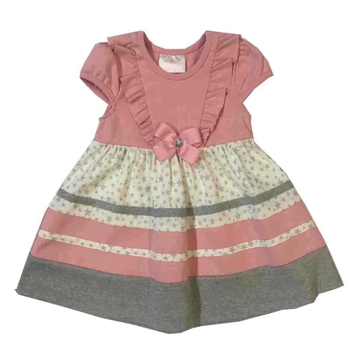 Vestido Bloques Rosa Coccolato