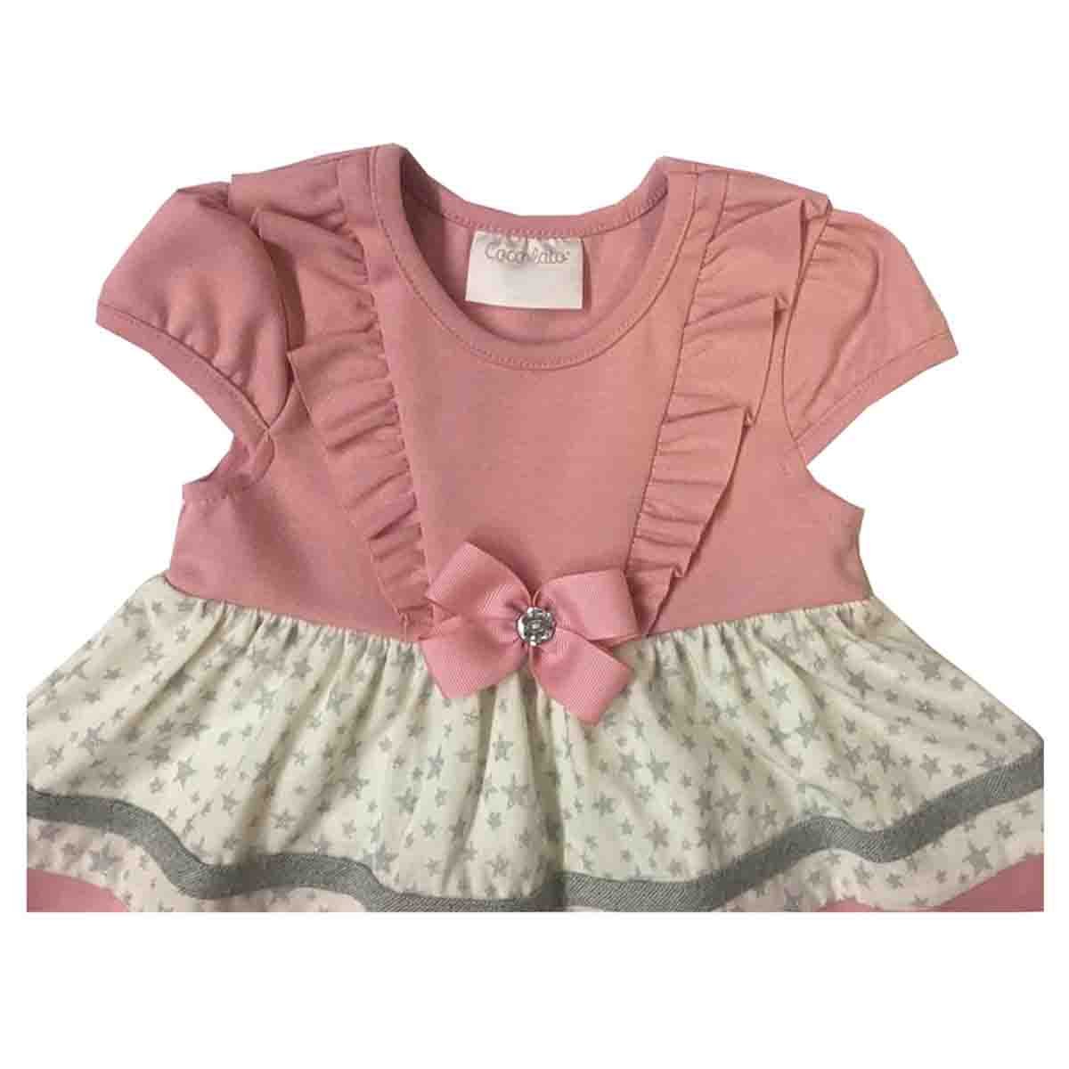 Vestido Bloques Rosa Coccolato