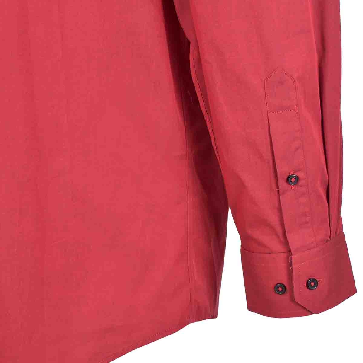 Camisa Manga Larga Color Rojo J. Opus para Caballero