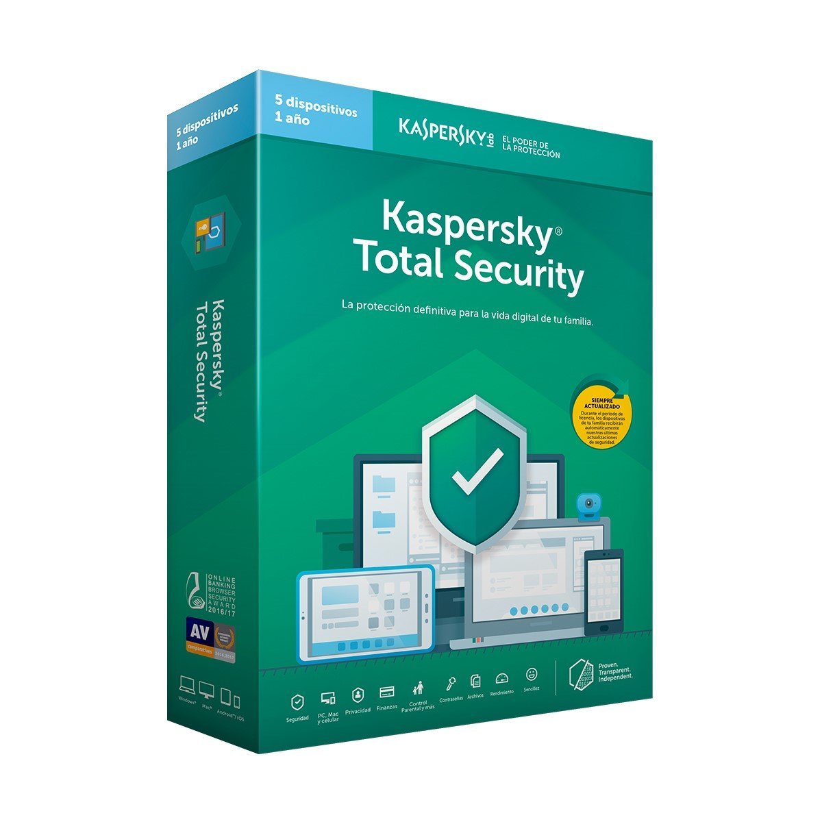 Kaspersky Total Security 5 Dis 1 Año