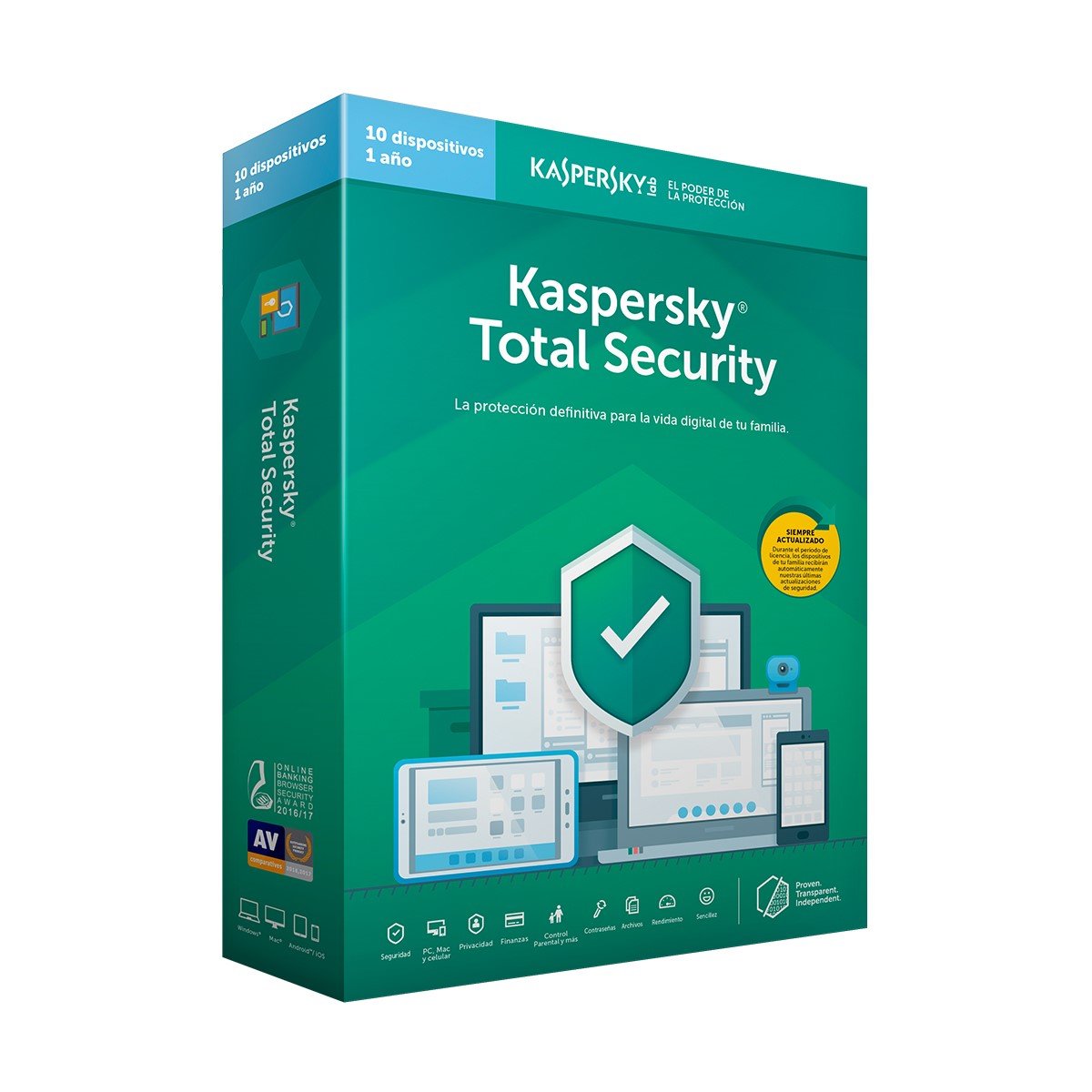Kaspersky Total Security 10 Dis 1 Año