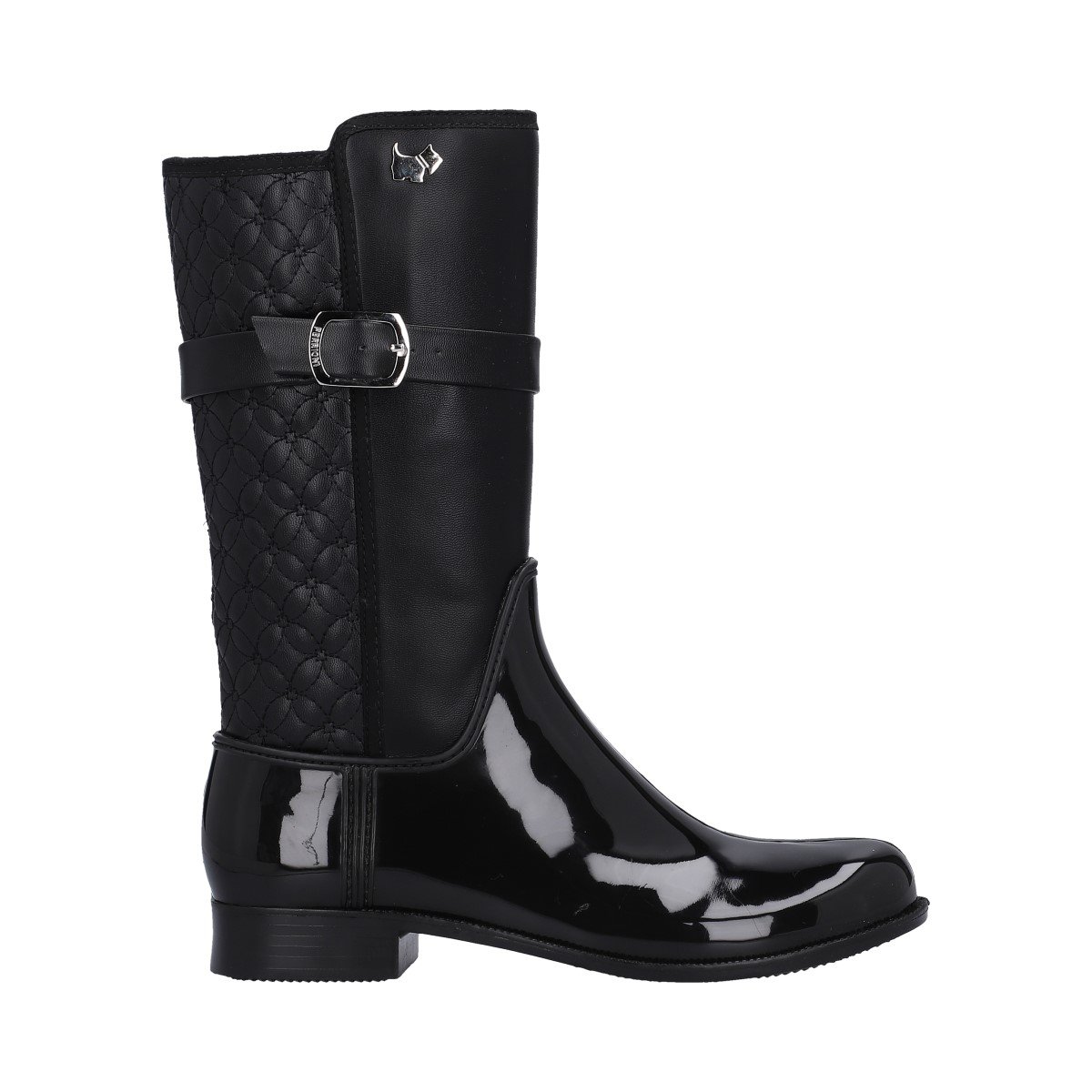 Bota de Lluvia Altura Media Negra Ferrioni para Dama