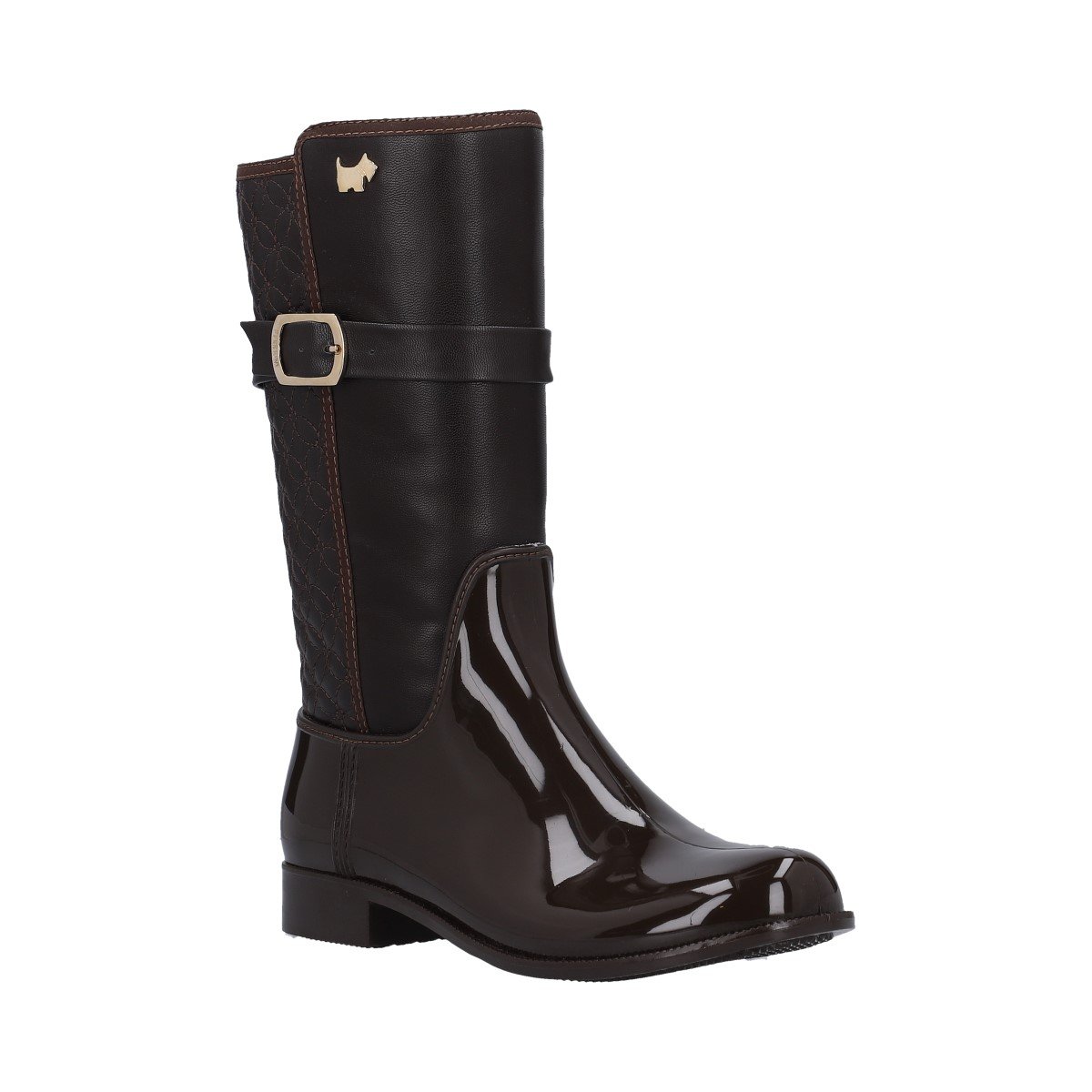 Bota de Lluvia Altura Media Café Ferrioni para Dama