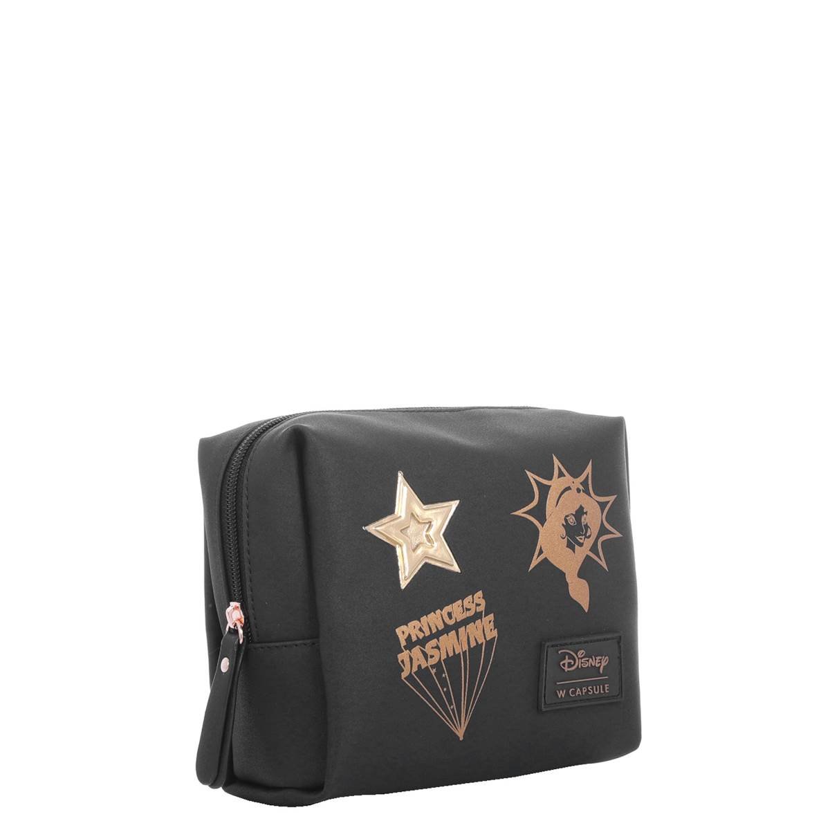 Cosmetiquera Case Negro con Estampado Jasmine W Capsule