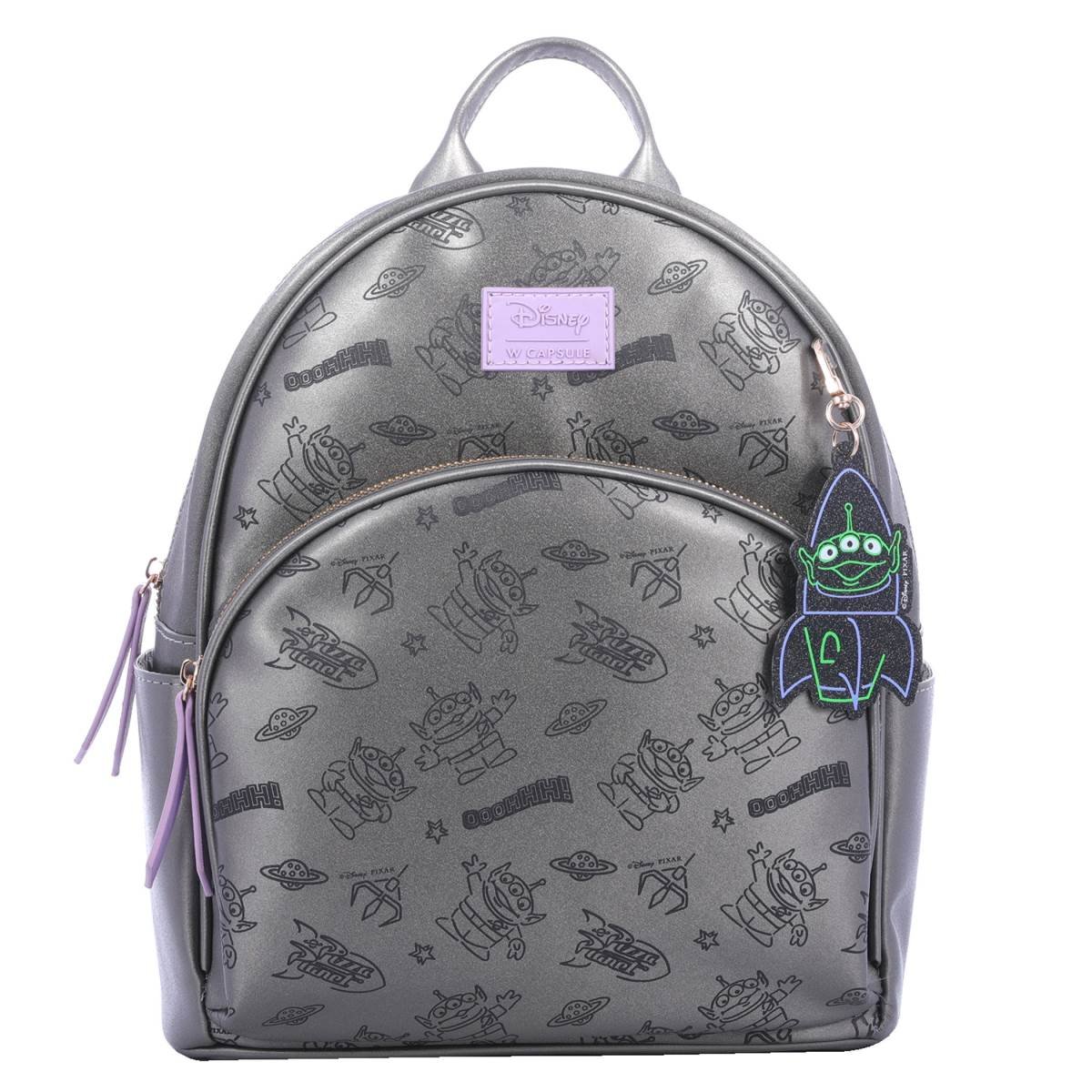 Backpack Gris Oscuro con Charm W Capsule