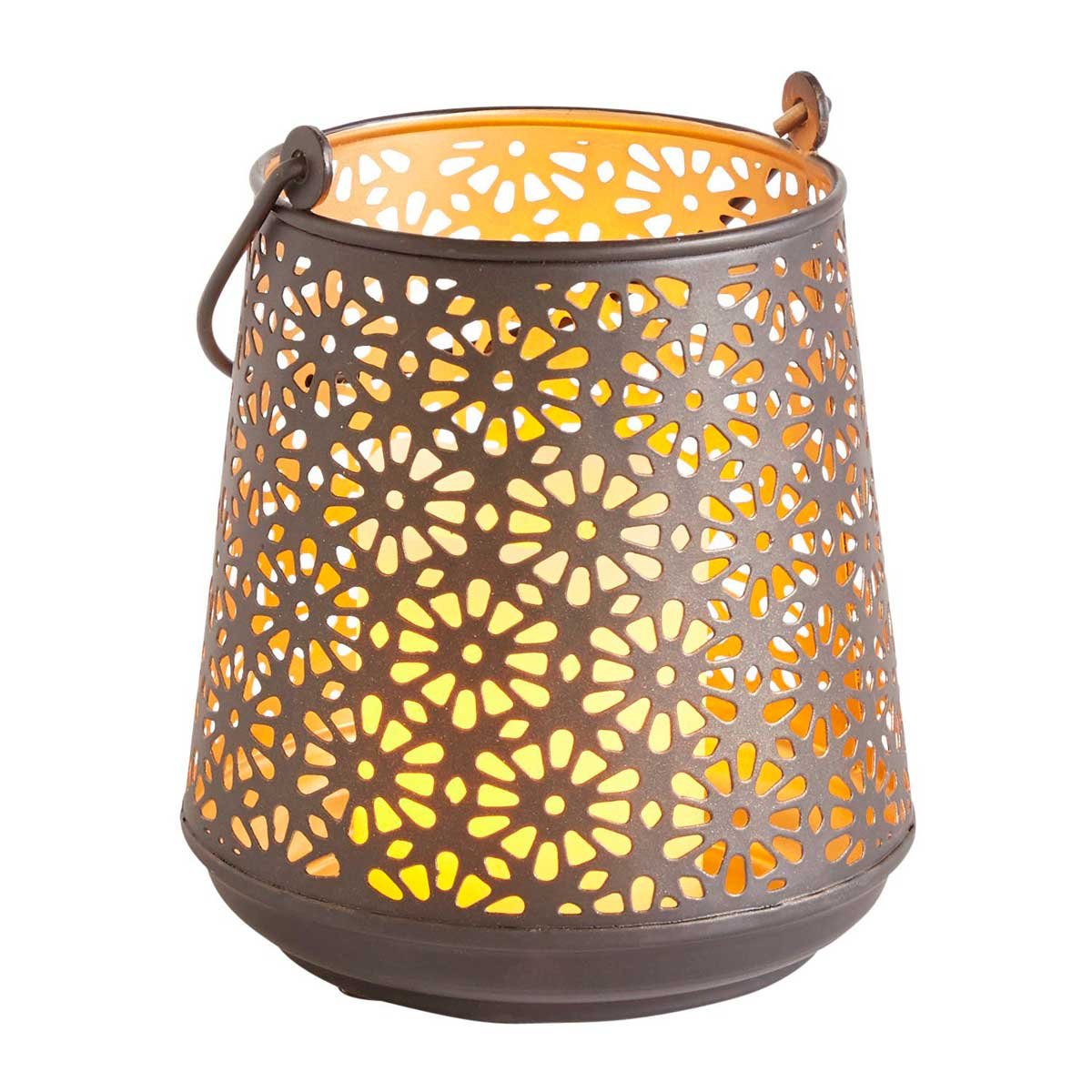 Linterna Chica Perforada Negra Pier 1 Imports