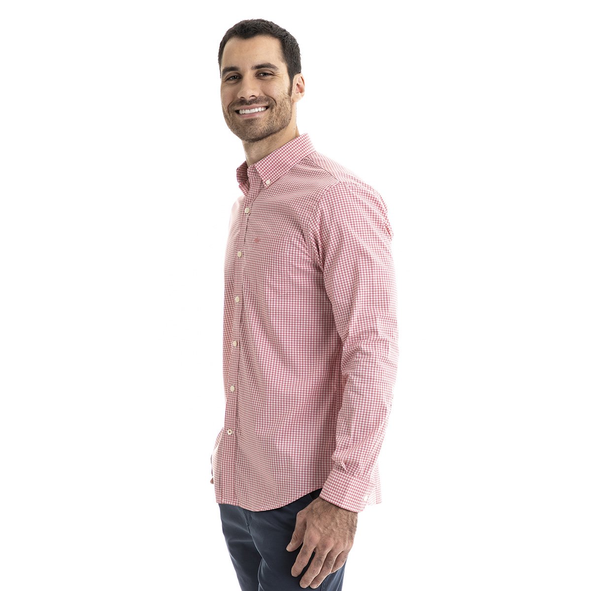 Camisa Signature Comfort Stretch Long Sleeve Dockers