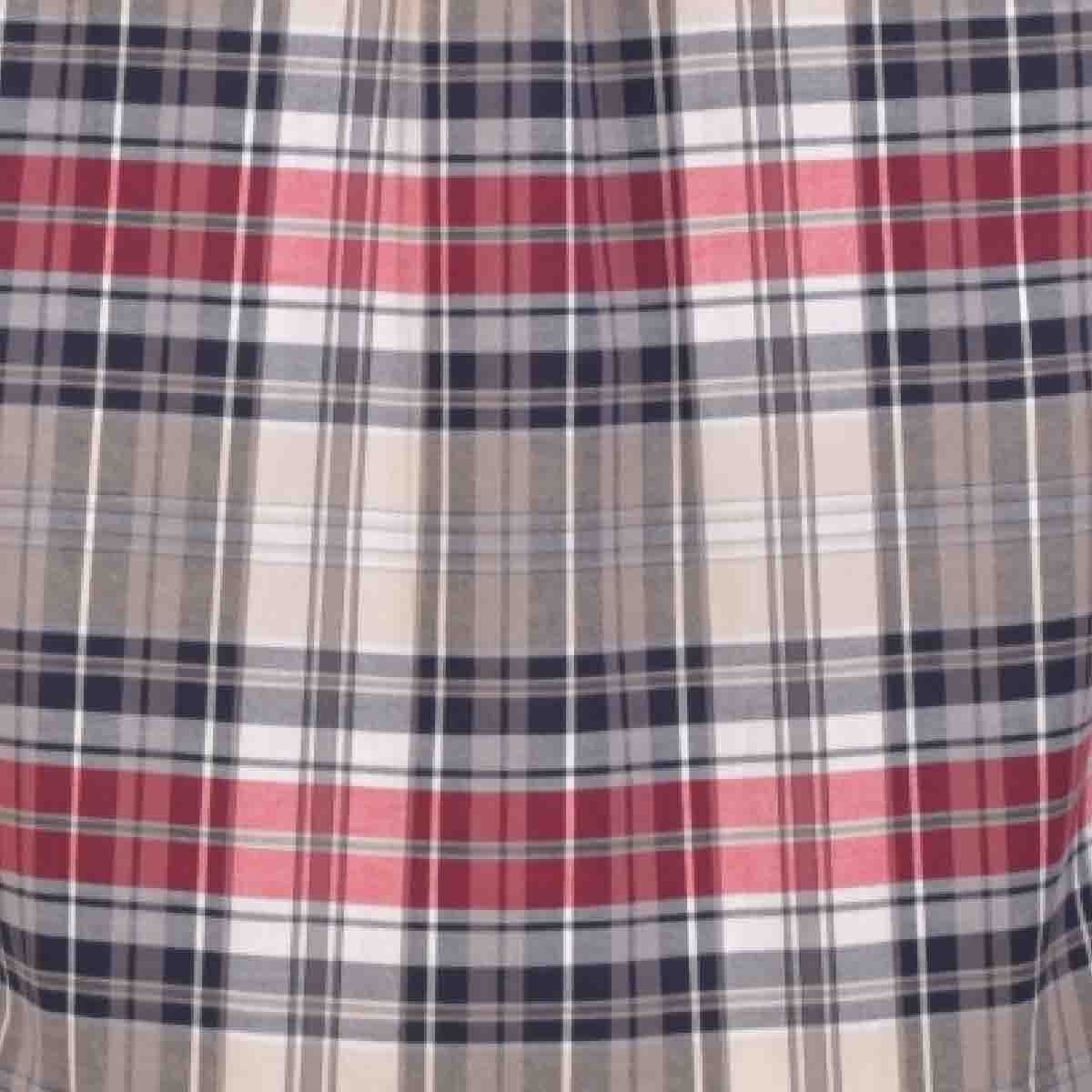 Camisa Manga Larga a Cuadros Color Gris Combinado Fukka