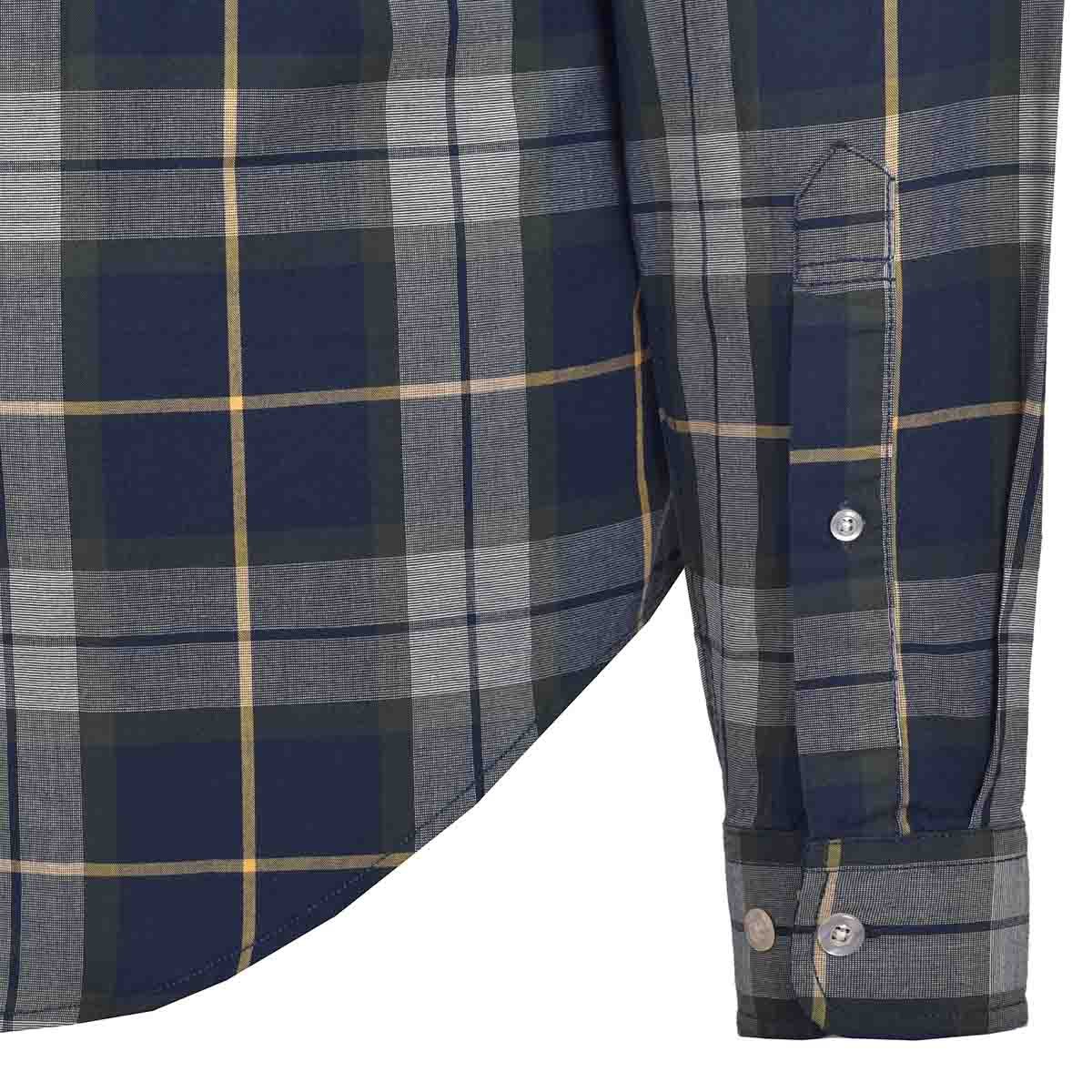 Camisa Manga Larga a Cuadros Color Verde Combinado Jeanious