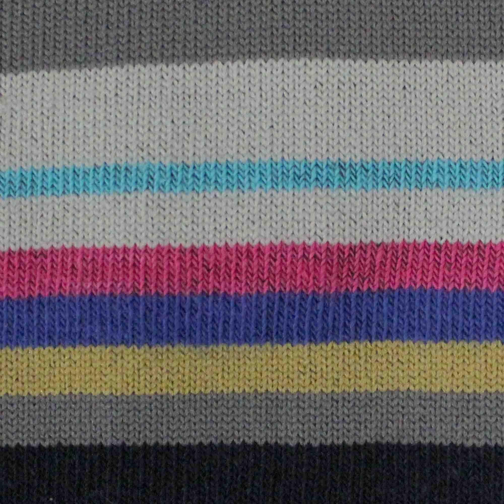 Calcetín de Vestir para Caballero Color Negro con Rayas Multicolor Pierre Cardin