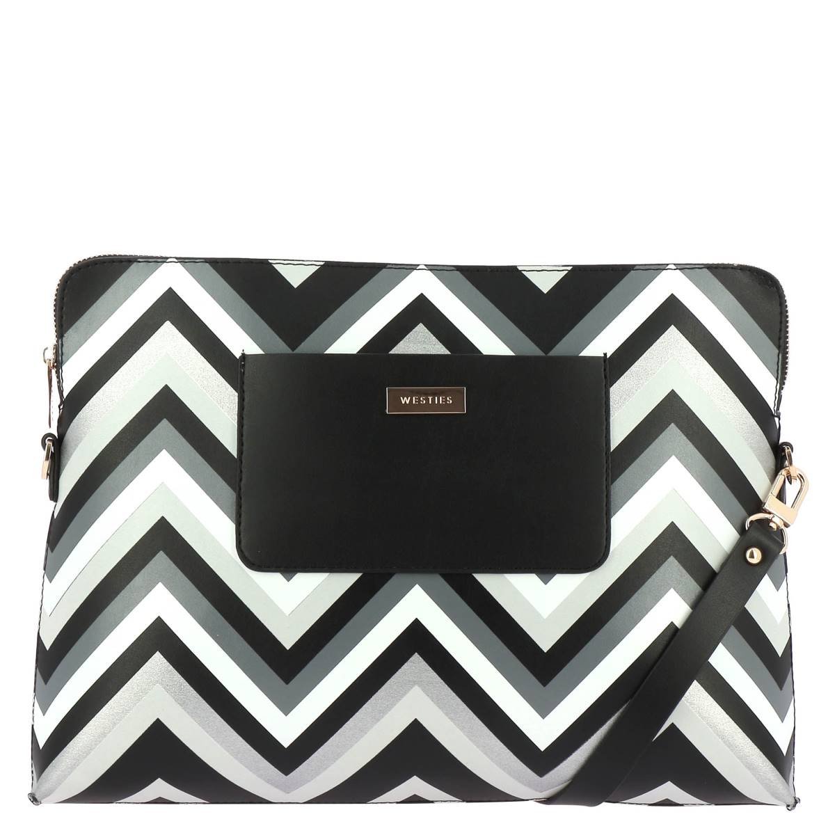 Computer Case Negro/multicolor con Aplicación en Metal Westies