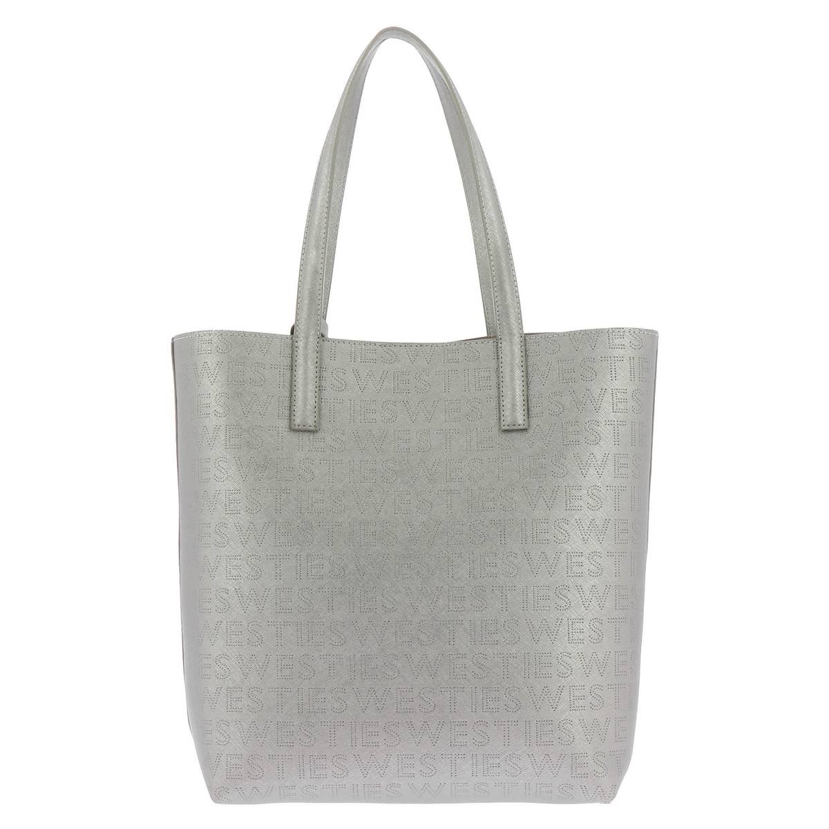 Tote Gris Oscuro con Aplicación en Metal Westies