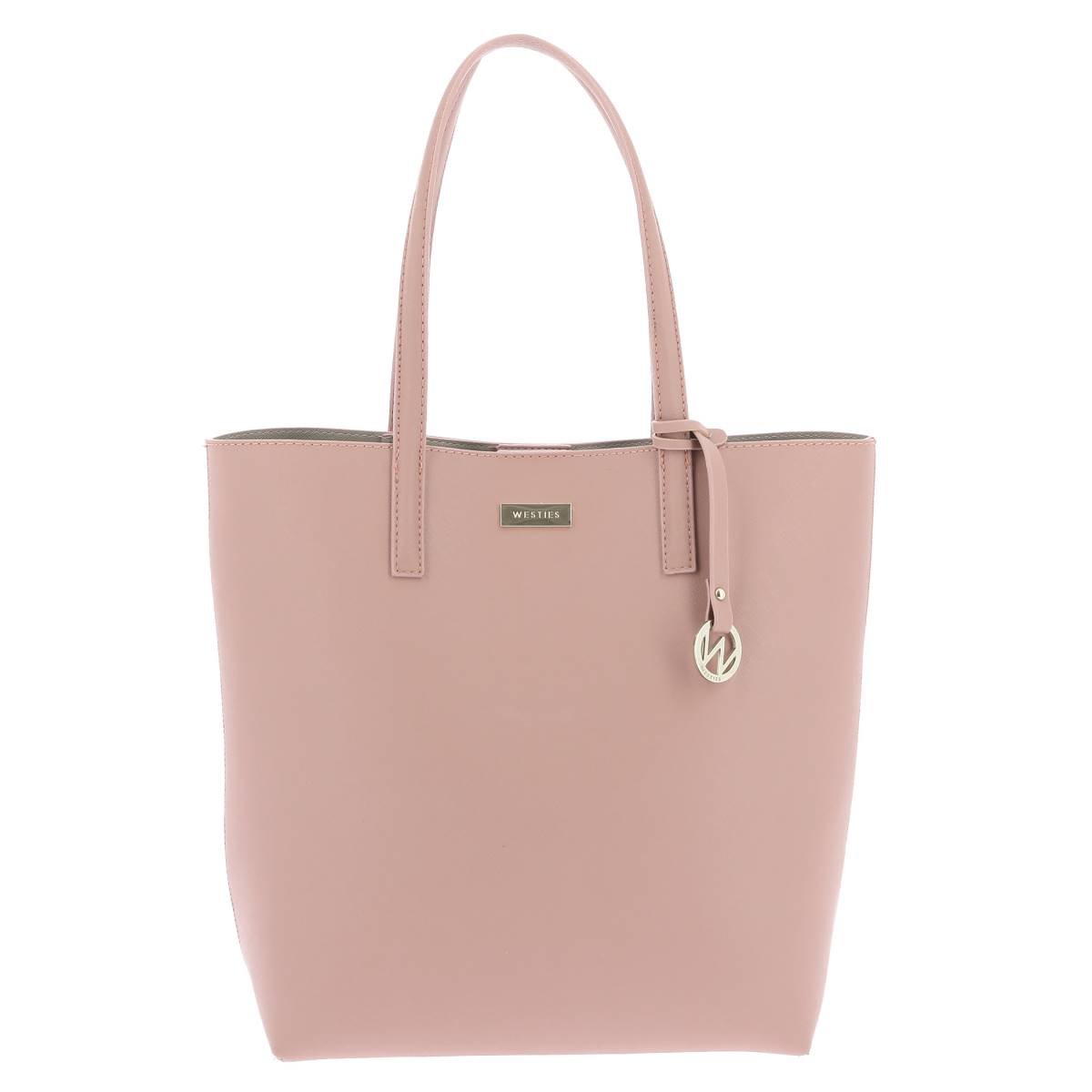 Tote Rosa Pálido con Aplicación en Metal Westies