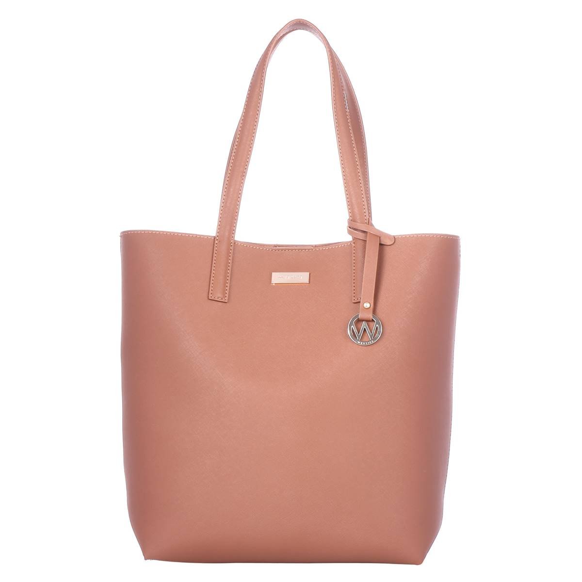 Tote Café con Aplicación en Metal Westies