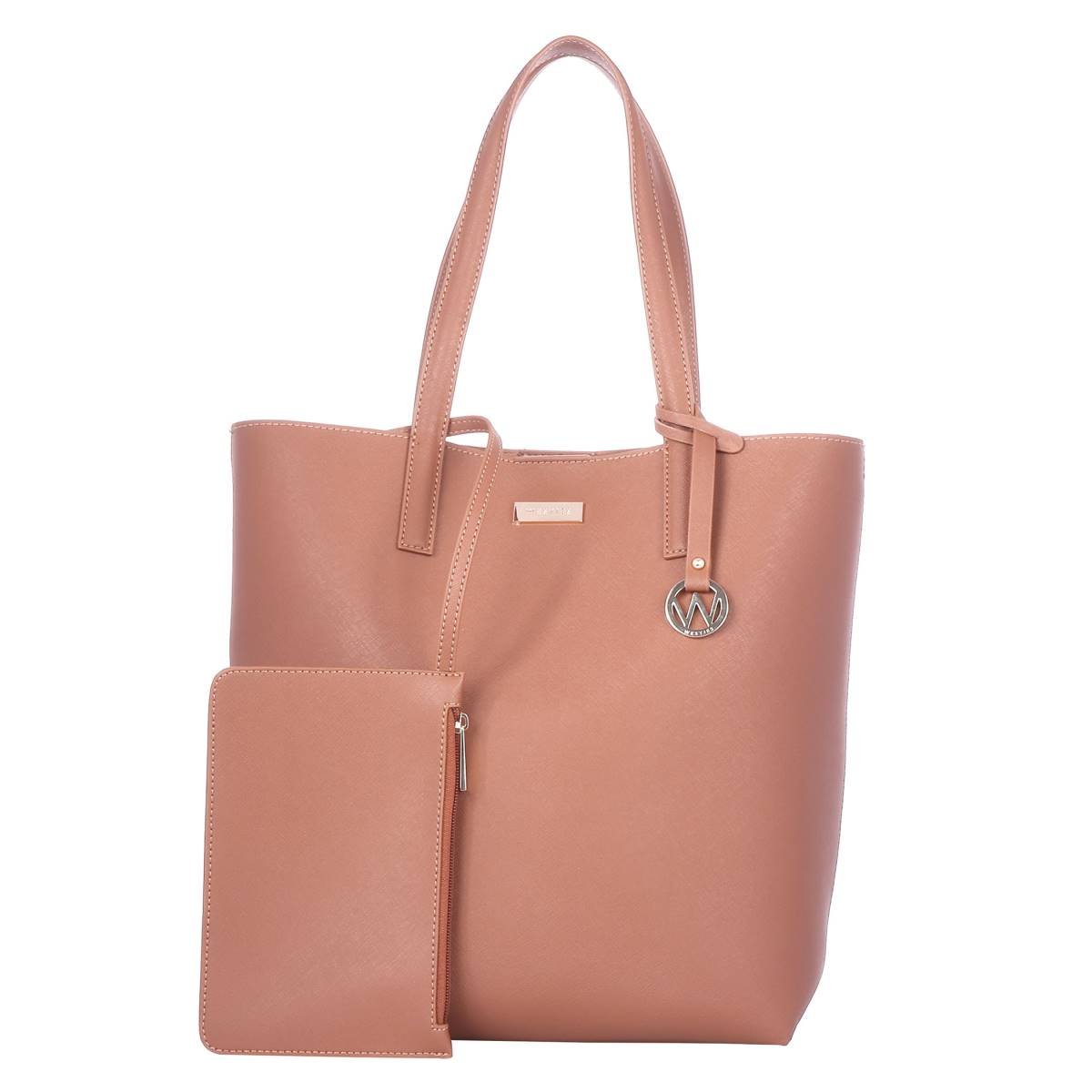 Tote Café con Aplicación en Metal Westies