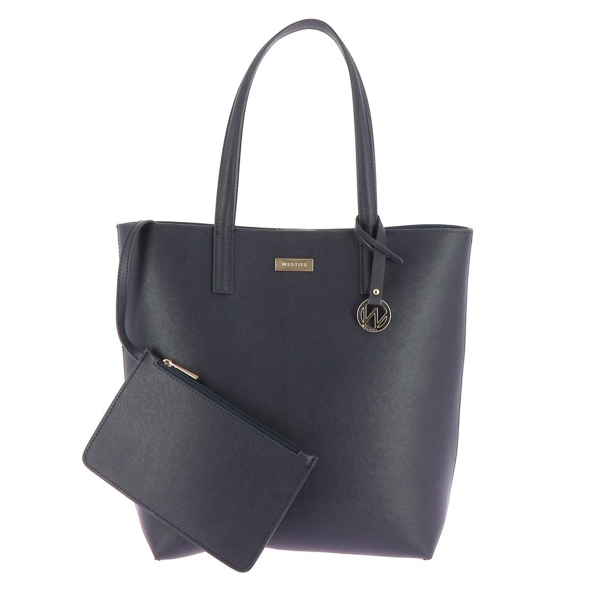 Tote Azul Marino con Aplicación en Metal Westies
