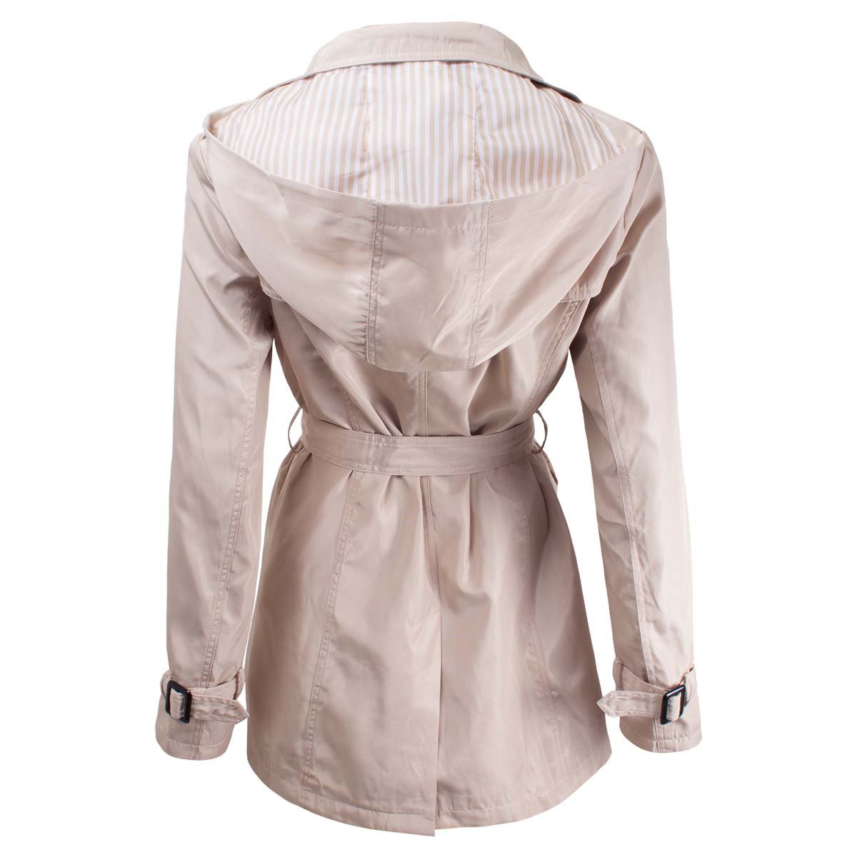 Gabardina Cruzada con Gorro Area Code