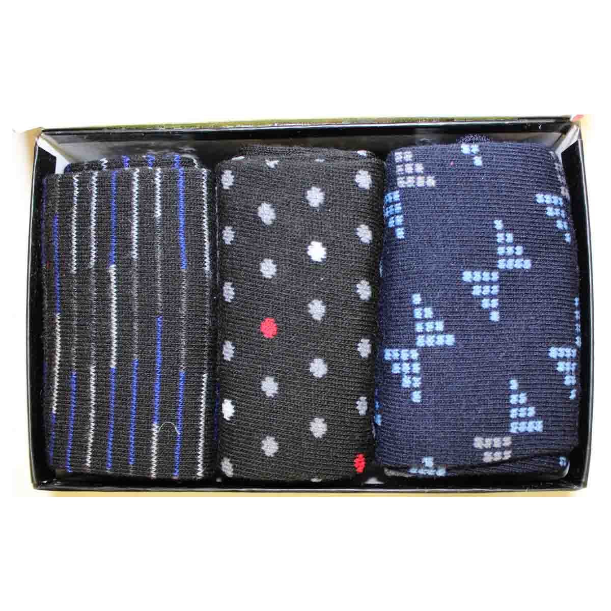 Estuche con 3 Pares de Calcetines de Vestir para Caballero Pierre Cardin